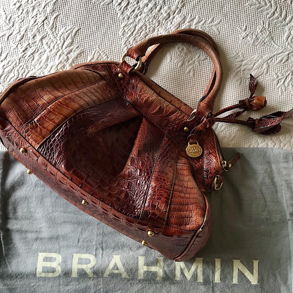 Brahmin Leather Rose Handbag